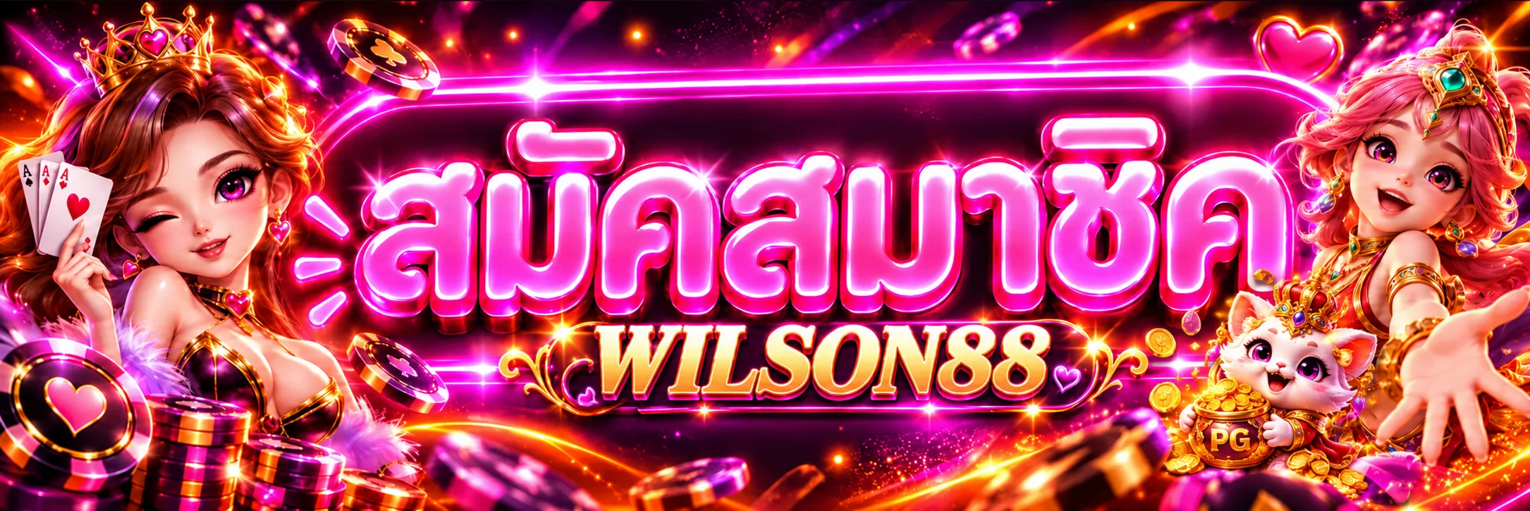 แบนเนอร์สมัครและทางเข้าเล่น WILSON88
